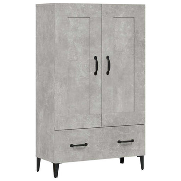 vidaXL Highboard gris béton 70x31x115 cm bois d'ingénierie