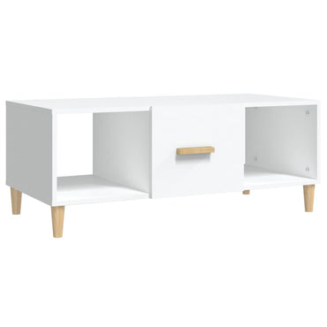 vidaXL Table basse blanche 102x50x40 cm Bois d'ingénierie