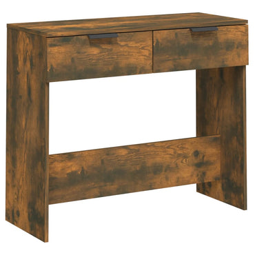 vidaXL Console Chêne Fumé 90x36x75 cm Bois d'ingénierie