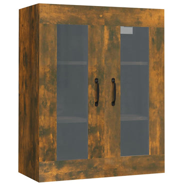 vidaXL Meuble haut chêne fumé 69,5x34x90 cm
