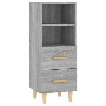 vidaXL Bahut gris Sonoma 34,5x34x90 cm Bois d'ingénierie