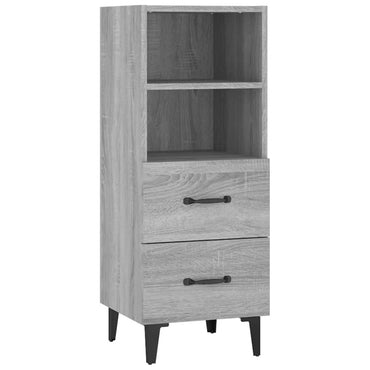 vidaXL Bahut gris Sonoma 34,5x34x90 cm Bois d'ingénierie