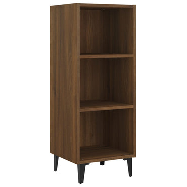 vidaXL Buffet marron aspect chêne 34,5x32,5x90 cm Bois d'ingénierie