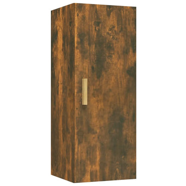 vidaXL Wandschrank Räuchereiche 34,5x34x90 cm Holzwerkstoff