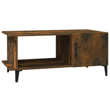 vidaXL Couchtisch Räuchereiche 90x50x40 cm Holzwerkstoff