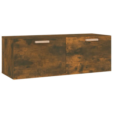 vidaXL Meuble haut mural chêne fumé 100x36,5x35 cm bois d'ingénierie