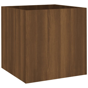 vidaXL Jardinière Marron Aspect chêne 40x40x40 cm Bois d'ingénierie