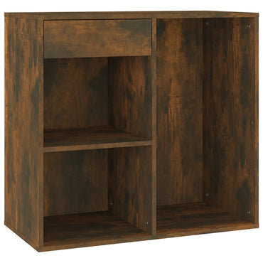 vidaXL Armoire à maquillage chêne fumé 80x40x75 cm Bois d'ingénierie