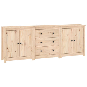 vidaXL Buffet 210x35x80 cm Bois de pin massif
