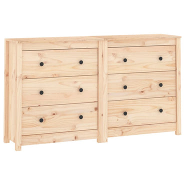 vidaXL Buffet 140x35x80 cm Bois de pin massif