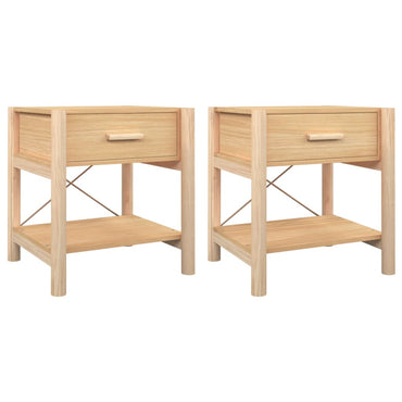vidaXL Tables de chevet 2 pcs 42x38x45 cm Bois d'ingénierie