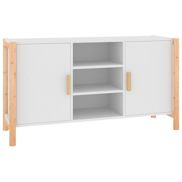 vidaXL Buffet blanc 107x38x60 cm Bois d'ingénierie