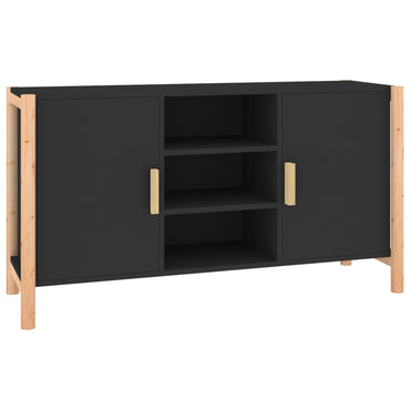 vidaXL Buffet noir 107x38x60 cm Bois d'ingénierie