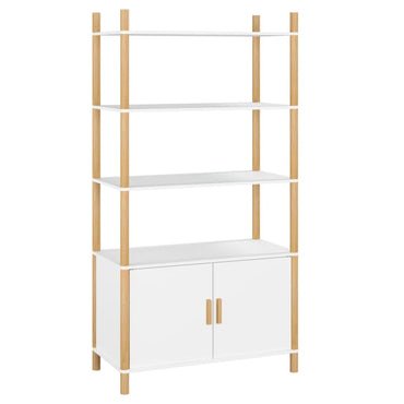 vidaXL Buffet haut blanc 80x40x153 cm en bois d'ingénierie