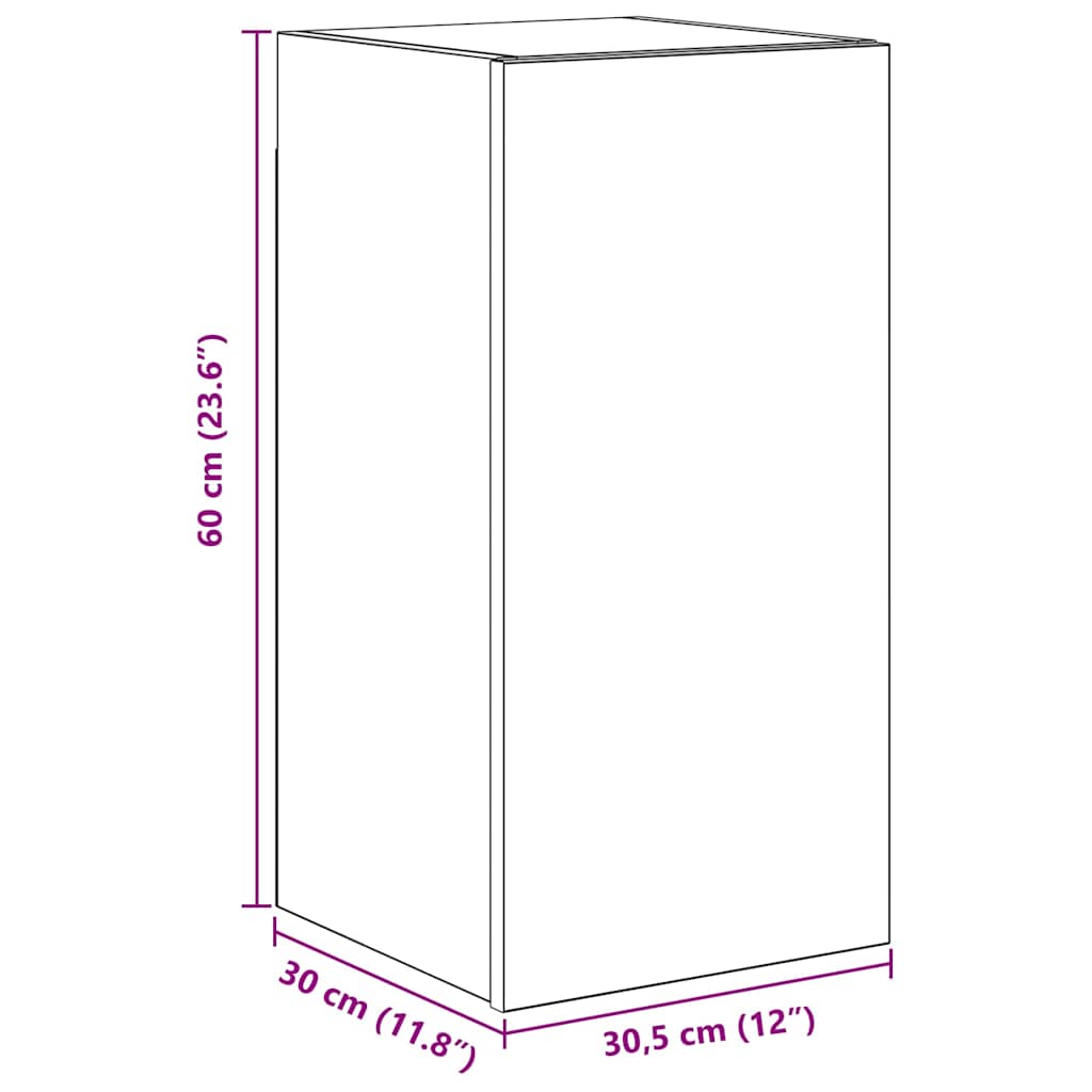 vidaXL Meuble TV 7 pcs Bois d'ingénierie Gris béton