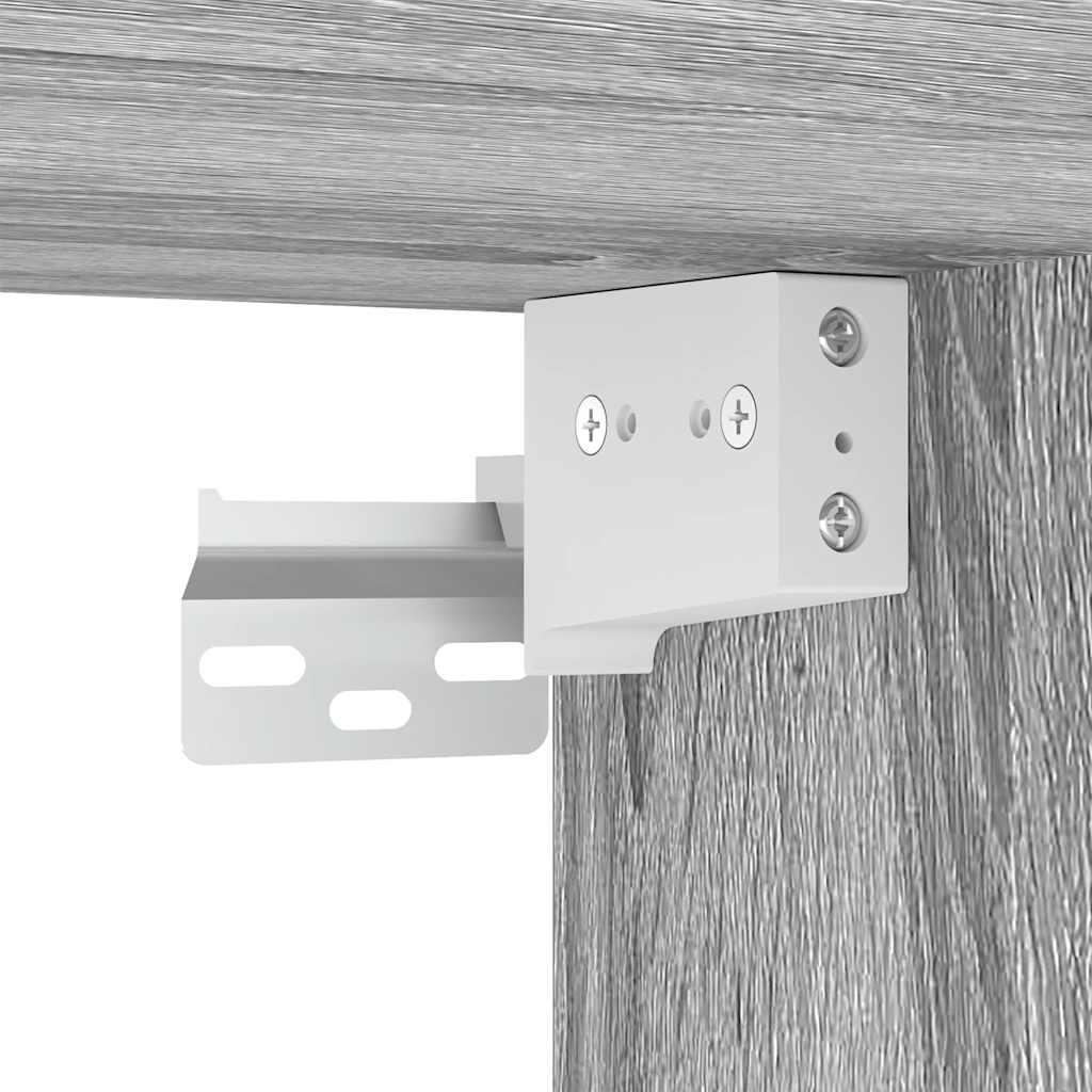 vidaXL Meuble TV, 4 pcs, Gris sonoma, Bois d'ingénierie