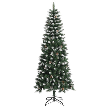 vidaXL Sapin de Noël artificiel avec support vert 180 cm PVC