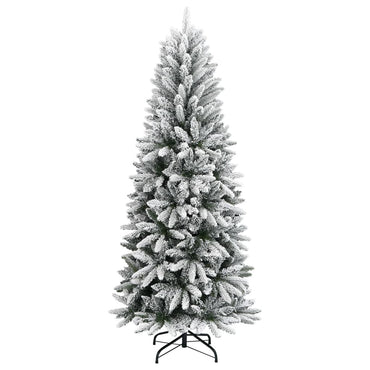 vidaXL Künstlicher Weihnachtsbaum Beschneit 240 cm PVC&PE