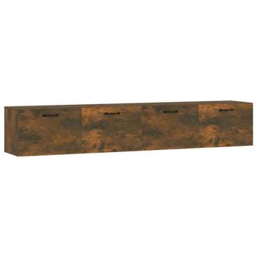 vidaXL Armoires murales 2 pcs. Chêne fumé 100x36,5x35 cm Bois d'ingénierie
