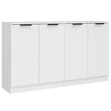 vidaXL Enfilades 2 pcs Blanc 60x30x70 cm Bois d'ingénierie