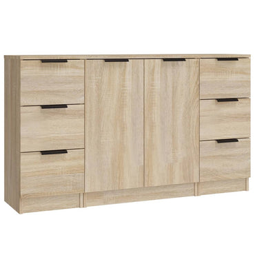 vidaXL Commodes 3 pcs. Aggloméré chêne sonoma