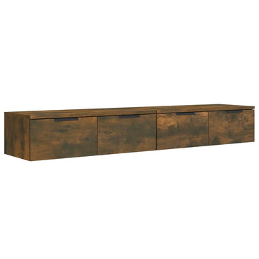 vidaXL Wandschränke 2 Stk. Räuchereiche 68x30x20 cm Holzwerkstoff