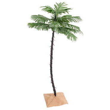 vidaXL Künstliche Palme mit 96 LEDs Warmweiß 180 cm