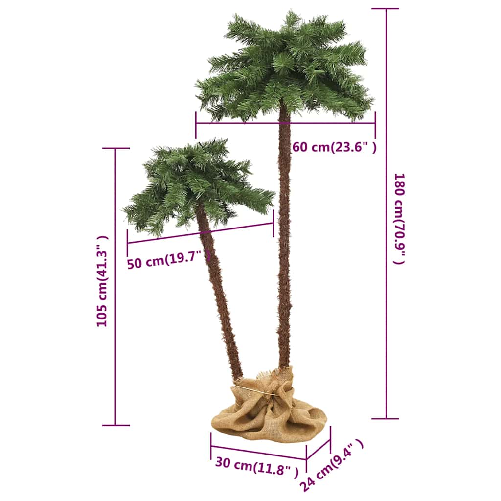 vidaXL Sapin de Noël avec LED 105 cm & 180 cm