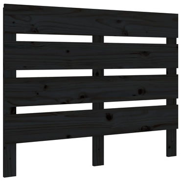 vidaXL Bett-Kopfteil Schwarz 100x3x80 cm Massivholz Kiefer