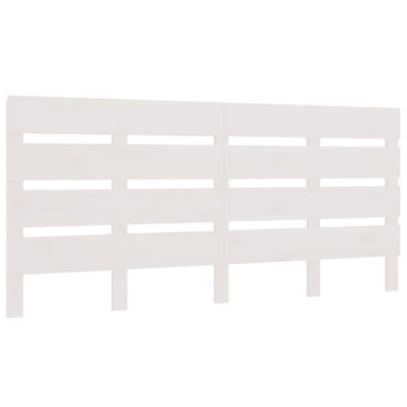 vidaXL Kopfteil Weiß 140x3x80 cm Massivholz Kiefer