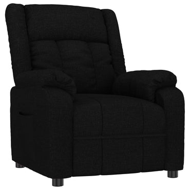 vidaXL Fauteuil de relaxation noir en tissu