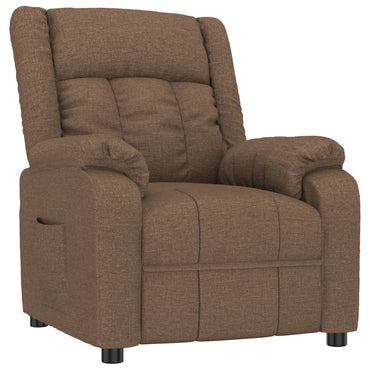 Fauteuil relax vidaXL marron tissu