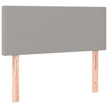 vidaXL Kopfteil Hellgrau 100x5x78/88 cm Stoff