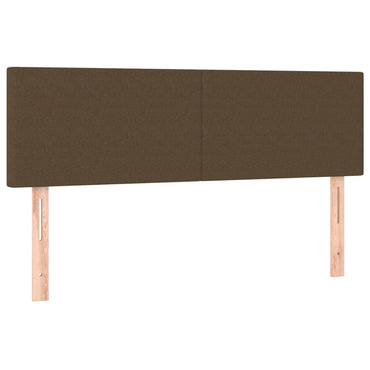 vidaXL Kopfteile 2 Stk. Dunkelbraun 72x5x78/88 cm Stoff