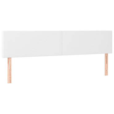 vidaXL Kopfteile 2 Stk. Weiß 80x5x78/88 cm Kunstleder