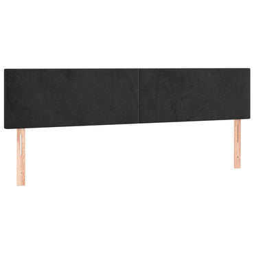 vidaXL Kopfteile 2 Stk. Schwarz 80x5x78/88 cm Samt