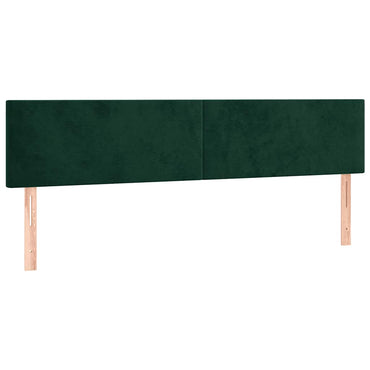 vidaXL Kopfteile 2 Stk. Dunkelgrün 80x5x78/88 cm Samt