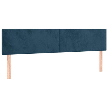 vidaXL Kopfteile 2 Stk. Dunkelblau 90x5x78/88 cm Samt