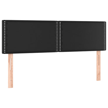 vidaXL Kopfteile 2 Stk. Schwarz 72x5x78/88 cm Kunstleder