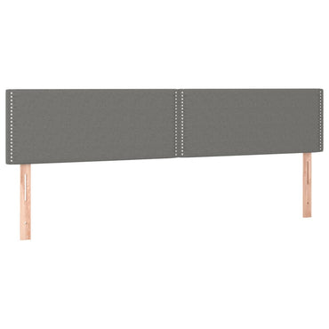 vidaXL Kopfteile 2 Stk. Dunkelgrau 90x5x78/88 cm Stoff