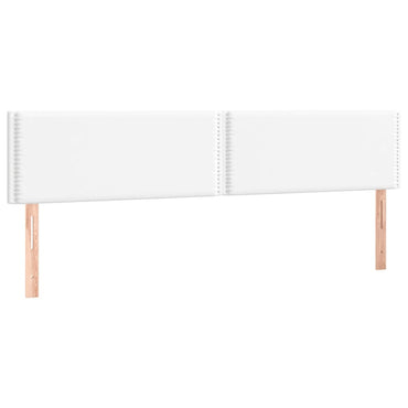 vidaXL Kopfteile 2 Stk. Weiß 90x5x78/88 cm Kunstleder