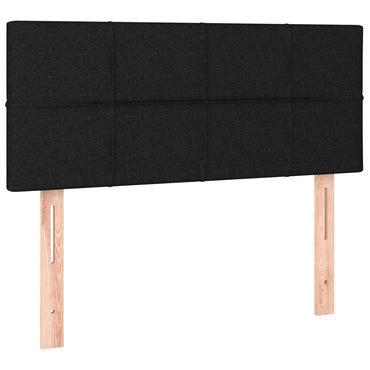 vidaXL Kopfteil Schwarz 100x5x78/88 cm Stoff