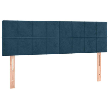 vidaXL Kopfteile 2 Stk. Dunkelblau 72x5x78/88 cm Samt