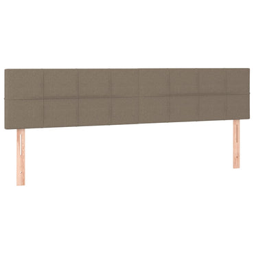 vidaXL Kopfteile 2 Stk. Taupe 80x5x78/88 cm Stoff