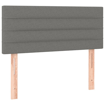 vidaXL Tête de lit gris foncé 90x5x78/88 cm Tissu