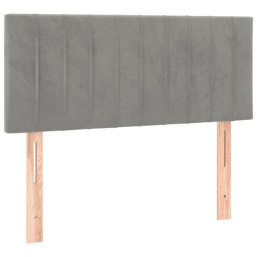 vidaXL Kopfteil Hellgrau 90x5x78/88 cm Samt
