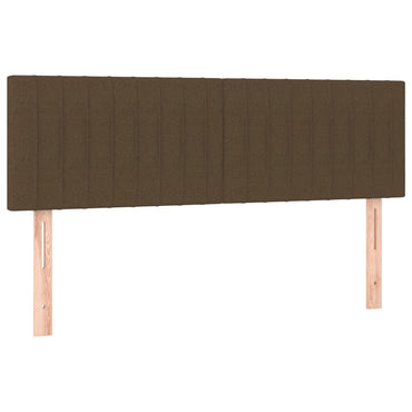 vidaXL Kopfteile 2 Stk. Dunkelbraun 72x5x78/88 cm Stoff