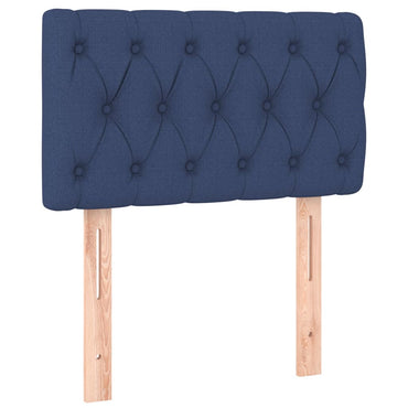 vidaXL Kopfteil Blau 80x7x78/88 cm Stoff