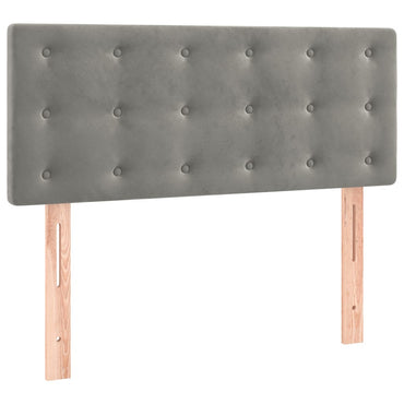 vidaXL Kopfteil Hellgrau 80x5x78/88 cm Samt