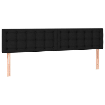 vidaXL Kopfteile 2 Stk. Schwarz 80x5x78/88 cm Stoff